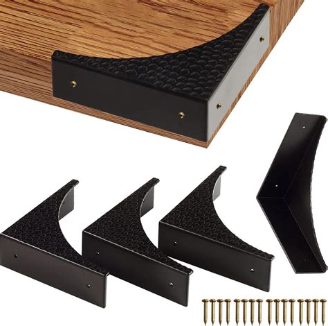 wood box with metal corners|decorative metal table corners.